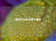 看球比分软件哪个最好