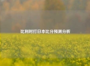 比利时打日本比分预测分析