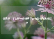 棋牌哪个平台好一些棋牌平台的比较与选择指南