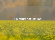 护肤品消费占比分析报告