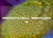 棋牌的手机平台丰富玩法、便捷体验与智能管理