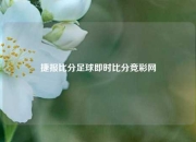 捷报比分足球即时比分竞彩网