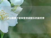 平台棋牌下载探索休闲娱乐的新世界
