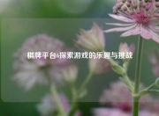 棋牌平台6探索游戏的乐趣与挑战