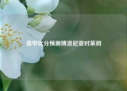 意甲比分预测博洛尼亚对莱彻