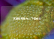 英超即时比分app下载安装
