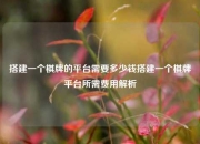 搭建一个棋牌的平台需要多少钱搭建一个棋牌平台所需费用解析