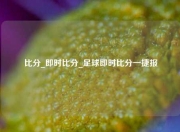 比分_即时比分_足球即时比分一捷报