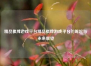 精品棋牌游戏平台精品棋牌游戏平台的崛起与未来展望