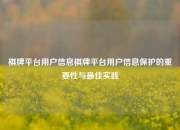 棋牌平台用户信息棋牌平台用户信息保护的重要性与最佳实践