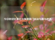 今日欧冠比赛比分预测豪门对决与黑马逆袭