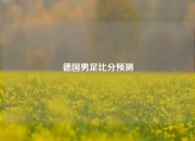 德国男足比分预测