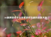 103棋牌游戏平台探索游戏乐趣的全新天地