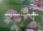 球探网足球即时比分app - 头条搜索密码
