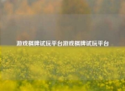 游戏棋牌试玩平台游戏棋牌试玩平台