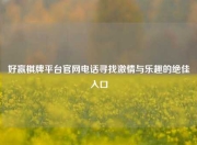 好赢棋牌平台官网电话寻找激情与乐趣的绝佳入口