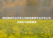 微信棋牌平台开发公司微信棋牌平台开发公司的崛起与前景展望