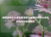 棋牌游戏平台系统规律娱乐棋牌游戏平台系统的规则与规律解析