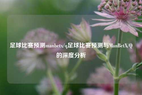 足球比赛预测manbetx/q足球比赛预测与ManBetX/Q的深度分析