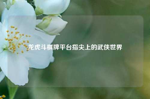 龙虎斗棋牌平台指尖上的武侠世界