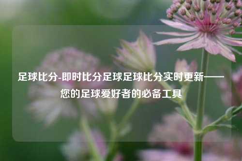 足球比分-即时比分足球足球比分实时更新——您的足球爱好者的必备工具