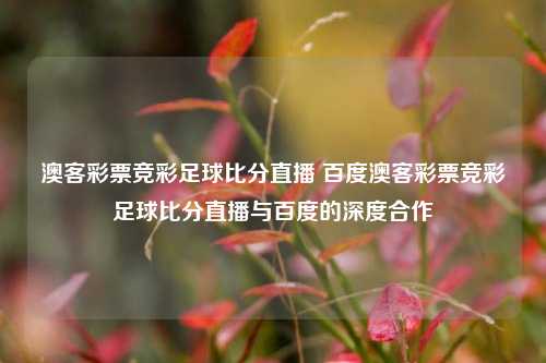 澳客彩票竞彩足球比分直播 百度澳客彩票竞彩足球比分直播与百度的深度合作