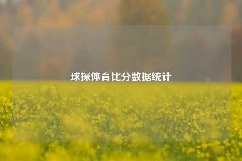 球探体育比分数据统计