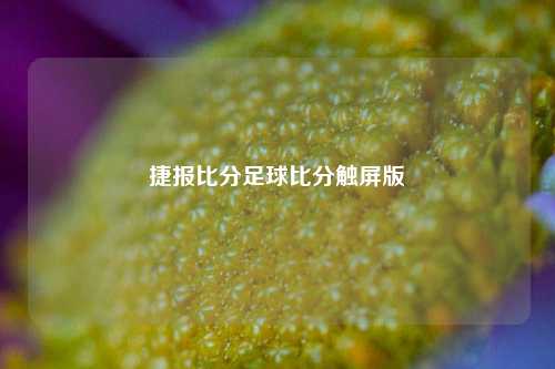 捷报比分足球比分触屏版