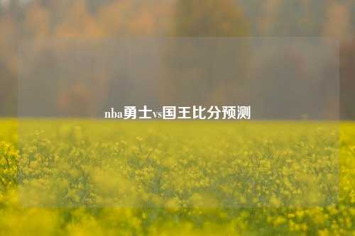nba勇士vs国王比分预测