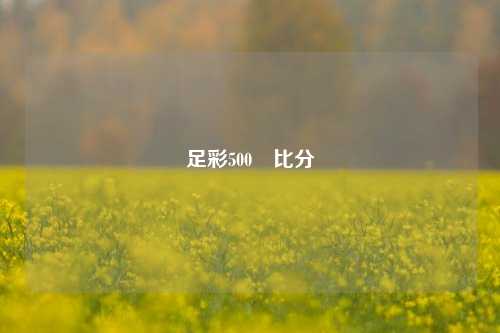 足彩500་比分